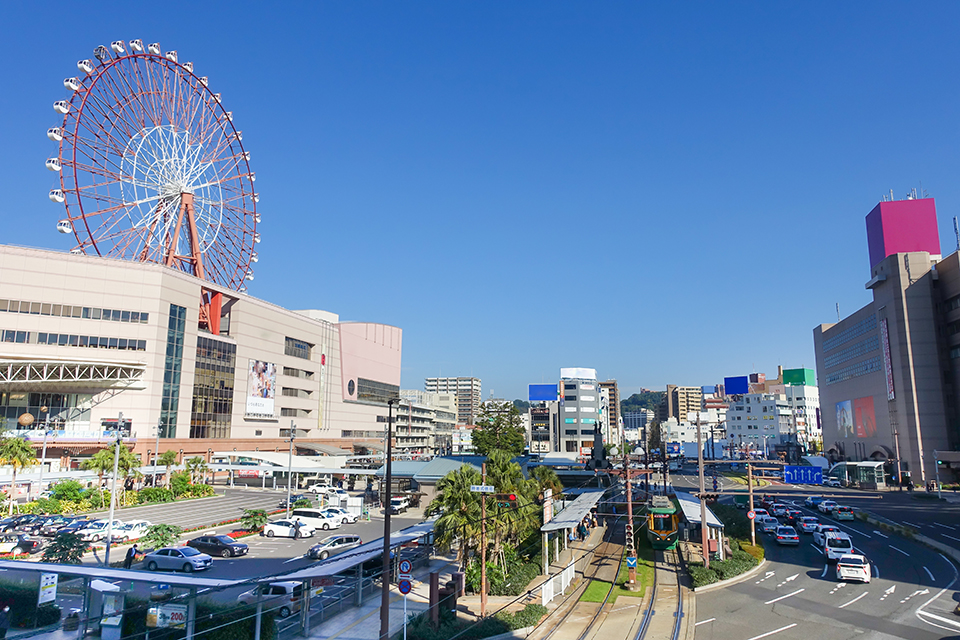 鹿児島中央駅駅前の景観